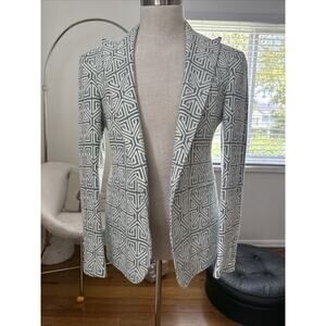Frere Men's Textured Cotton Jacket geometric brocade BLAZER Size 40